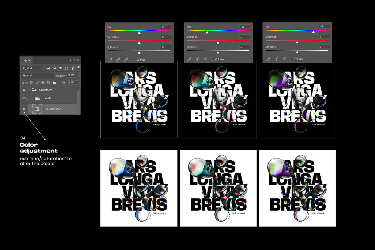 Bubble Photoshop Templates, a Graphic by Inartflow (Photo 6 of 10)