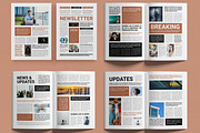News Letter Template Design Layout, a Magazine Template by MightyDesign (Thumbnail 2 of 6)
