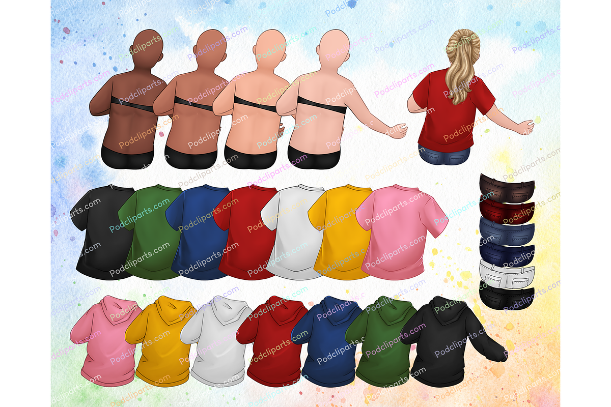 Personalized Dog Family Clipart PNG, a Person Illustration by Podcliparts (Photo 3 of 7)