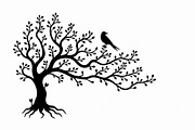 Tree Roots Silhouette Vector Pack, an Illustration by hafijul (Thumbnail 6 of 8)