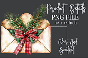 Red Green Plaid Christmas Clipart, an Illustration by Rose Art (Thumbnail 4 of 7)
