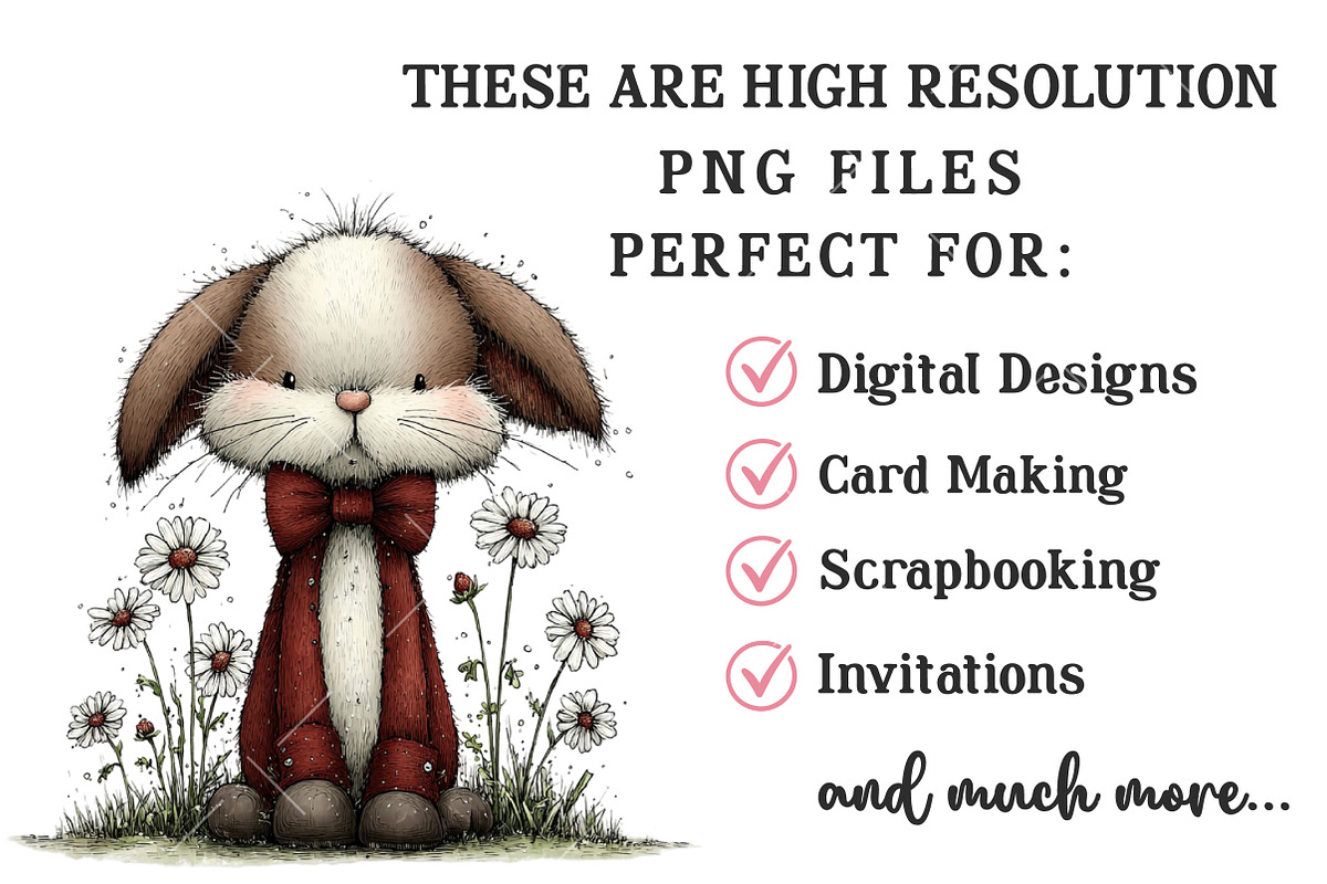 Whimsical Easter Clipart Bundle, an Illustration by OK Design (Photo 4 of 6)