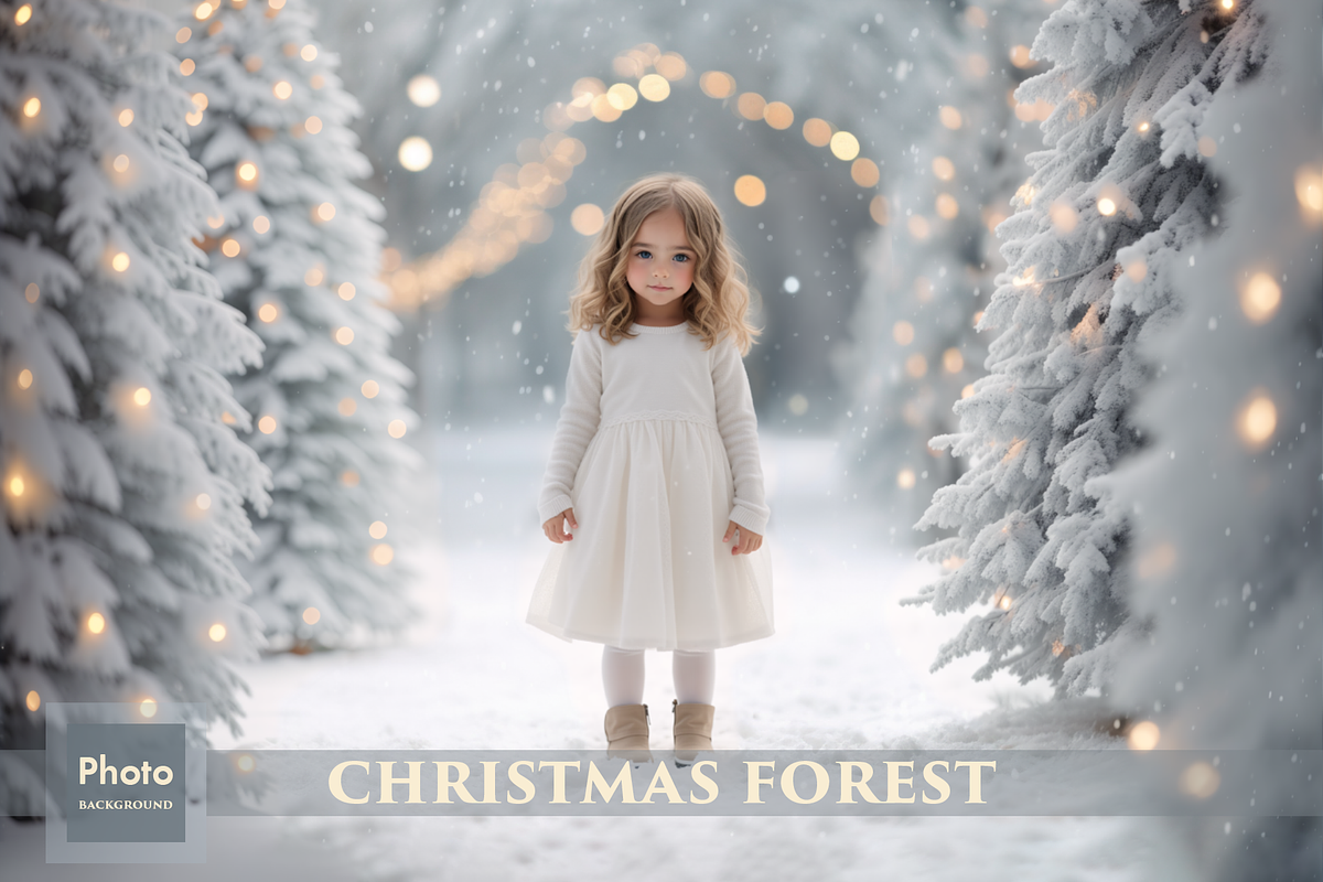 Christmas Forest backdrops, a Background Graphic by HappyNews (Photo 1 of 12)