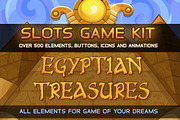 Egyptian treasures slots game, an Illustration by Saranai Store (Thumbnail 1 of 11)
