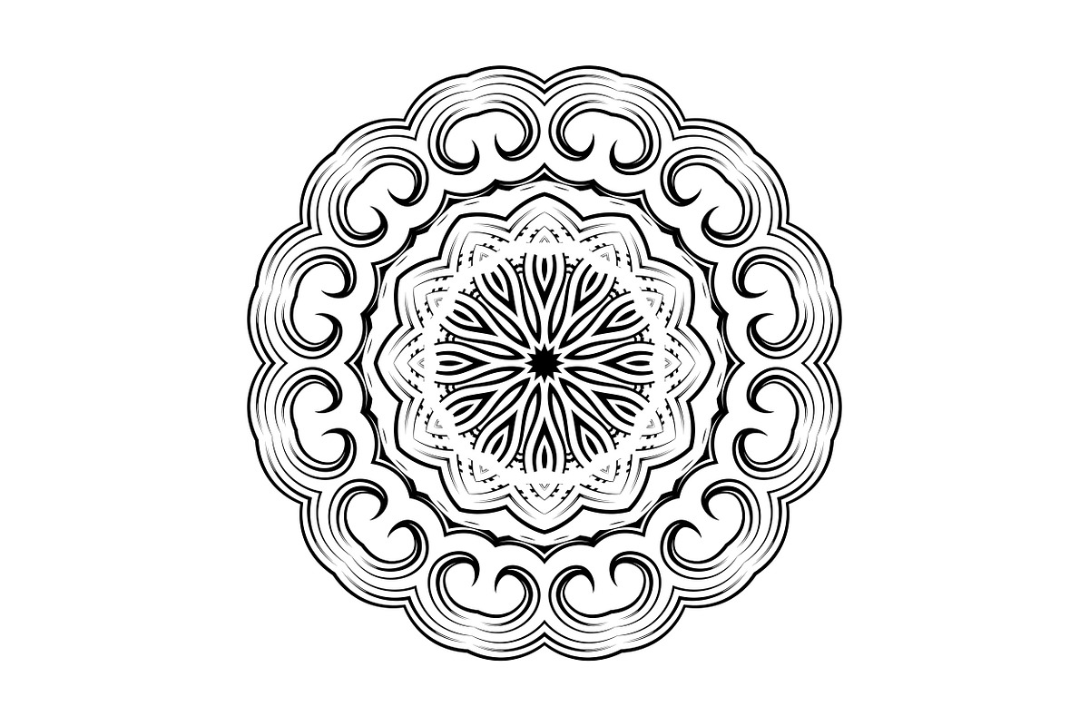 Decorative Mandala Digital Art Pack, a Decorative Illustration by NJ Himel (Photo 6 of 101)