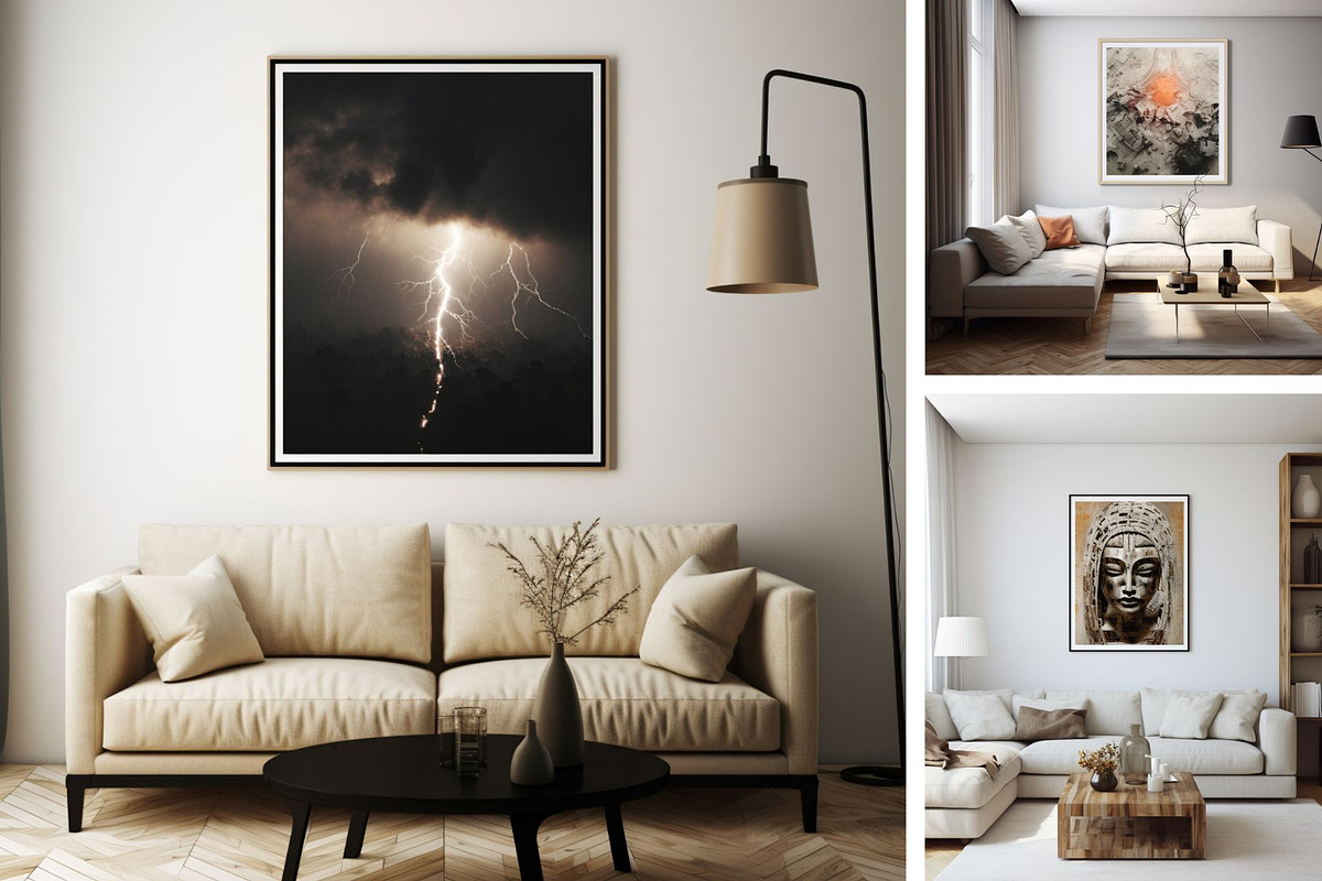 50 Canva Frame Mockups Bundle, a Household Mockup by ARTOZEN DIGITAL (Photo 12 of 14)