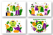 10 Sustainable Fashion Illustration, a Person Illustration by denayunebgt (Thumbnail 3 of 4)