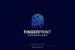 Modern Colorful Fingerprint Logo, a Branding & Logo Template by Artnivora.Std