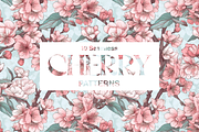 10 Cherry Blossom Patterns, a Pattern Graphic by Motifs (Thumbnail 11 of 12)