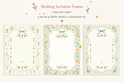 Cottagecore Floral Invitation Frames, a Background Graphic by by creative paper (Thumbnail 7 of 10)