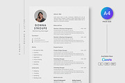 Resume/CV, a Resume Template by DreamStudio-eg (Thumbnail 1 of 4)