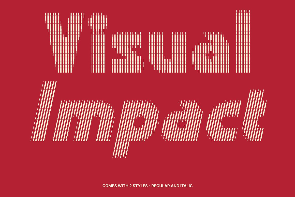 CS Bugle Slitscan, a Sans Serif Font by Craft Supply Co. (Photo 3 of 8)