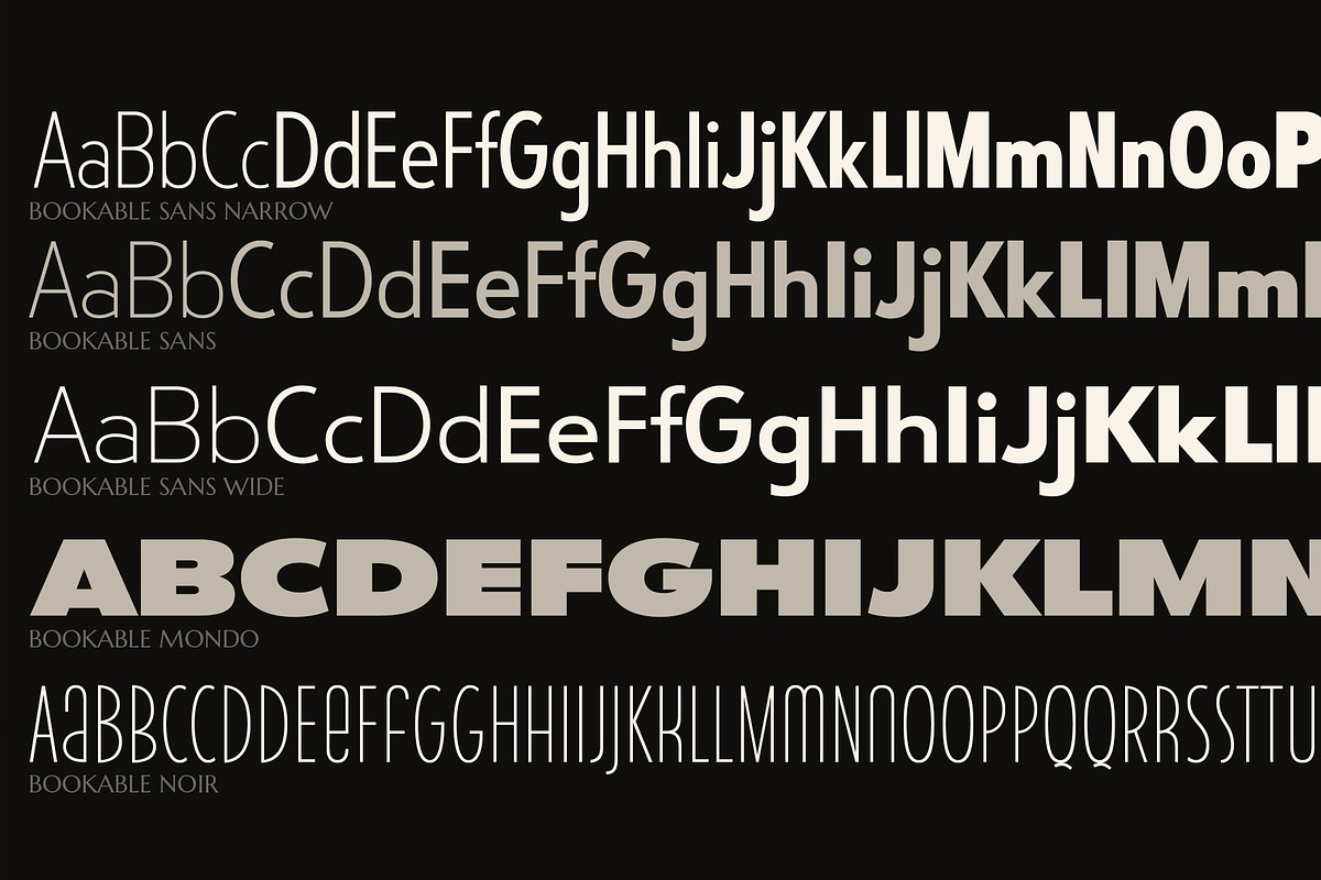 Bookable Sans Collection, a Sans Serif Font by Stiggy & Sands (Photo 7 of 12)