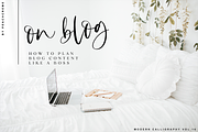 Bonjour // Modern Calligraphy, a Handwritten Font by PeachCreme (Thumbnail 12 of 27)