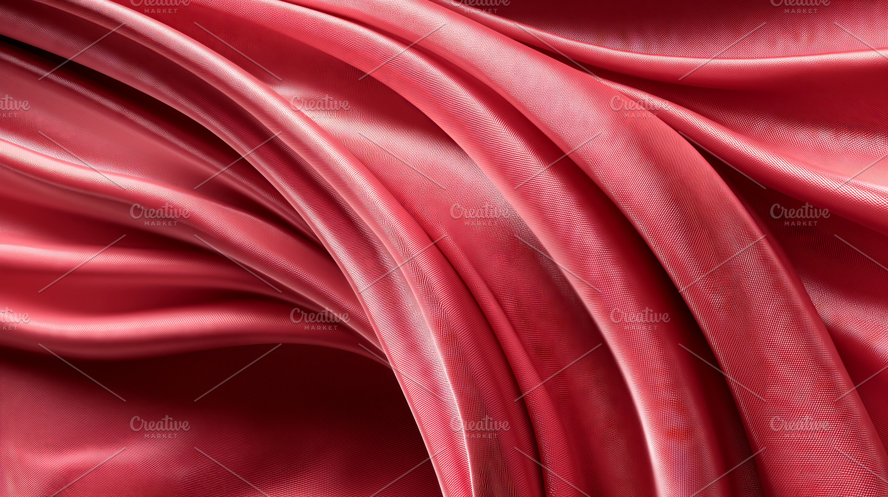 Luxurious Red Silk Texture, a Background Photo by Ocean Digital Art