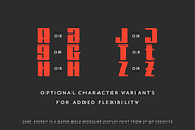 Same Energy, A Modular Sans Serif, a Sans Serif Font by Up Up Creative (Thumbnail 15 of 15)