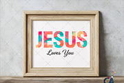 Christian PNG, Jesus Loves You PNG, an Illustration by Creative Art (Thumbnail 4 of 6)