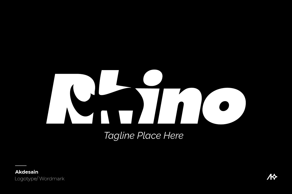 Rhino Wordmark Logo, a Branding & Logo Template by Akdesain