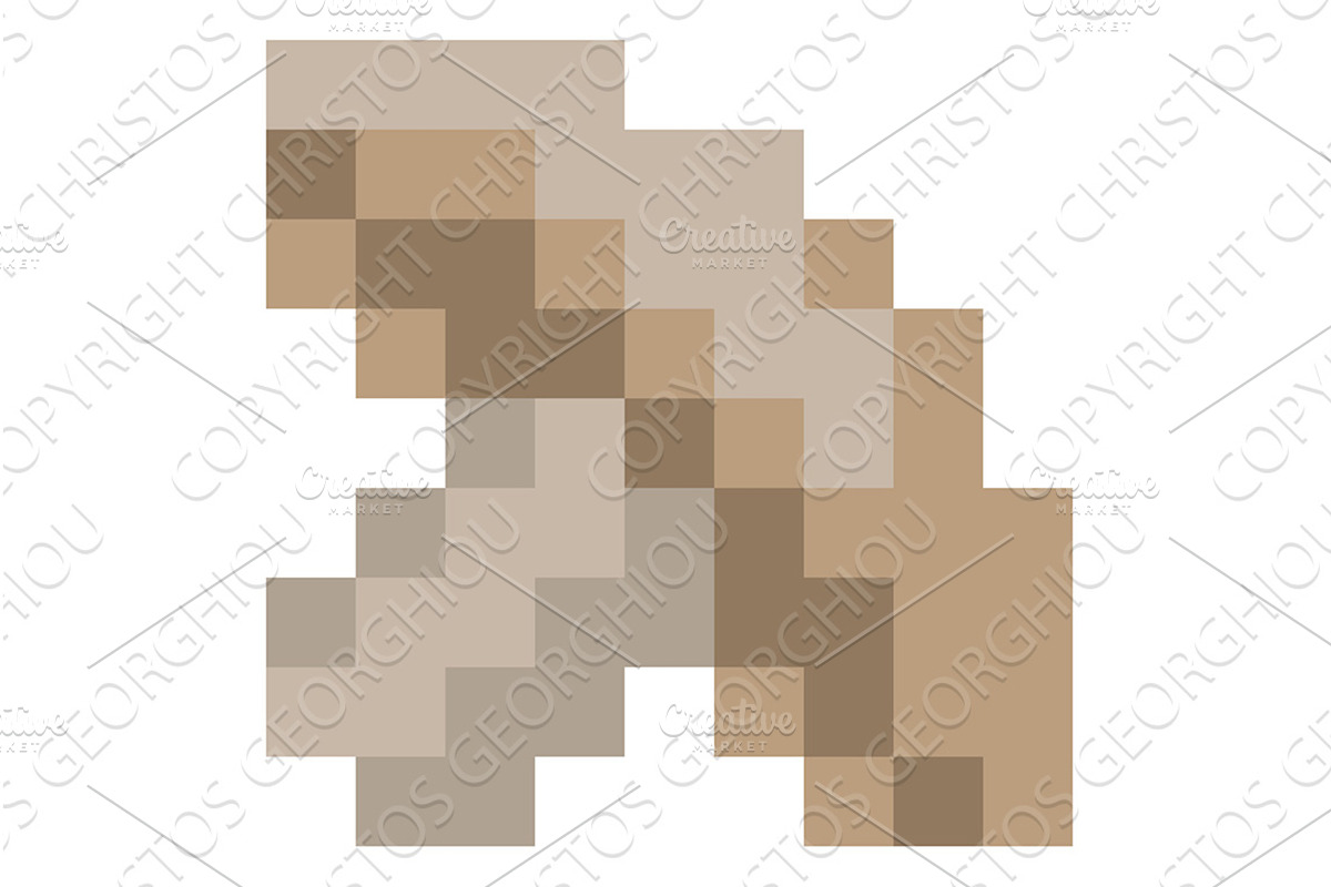 Mushroom Vegetables Pixel Art Icon, an Object Graphic by Christos Georghiou