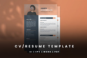 CV Resume Template - 05, a Resume Template by Thirtypath Studio (Thumbnail 1 of 2)