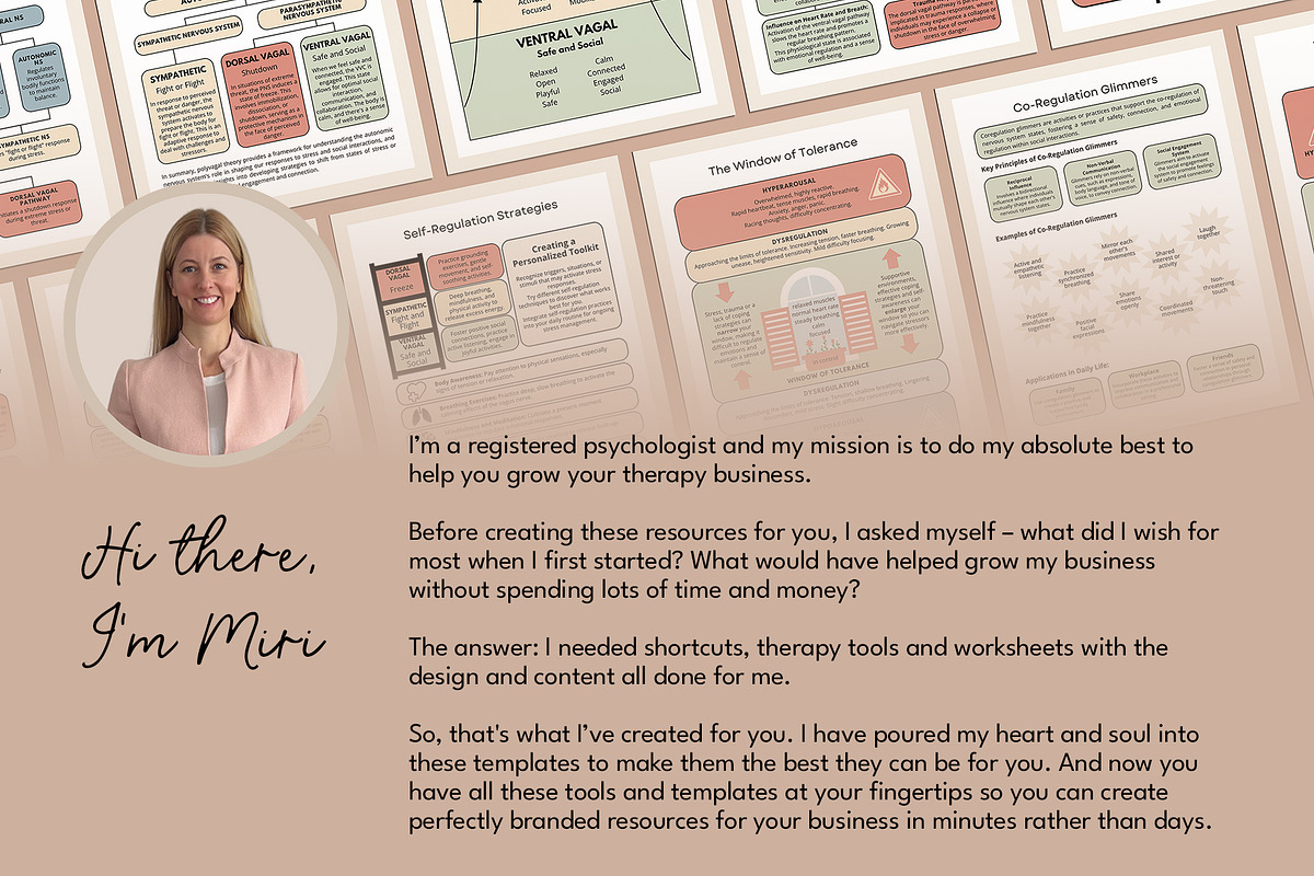Polyvagal Theory Therapy Tool Canva, a Design Template by Miri Campbell (Photo 10 of 10)