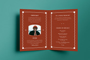 Minimal Framed Funeral Program, a Brochure Template by Neermana (Thumbnail 3 of 3)