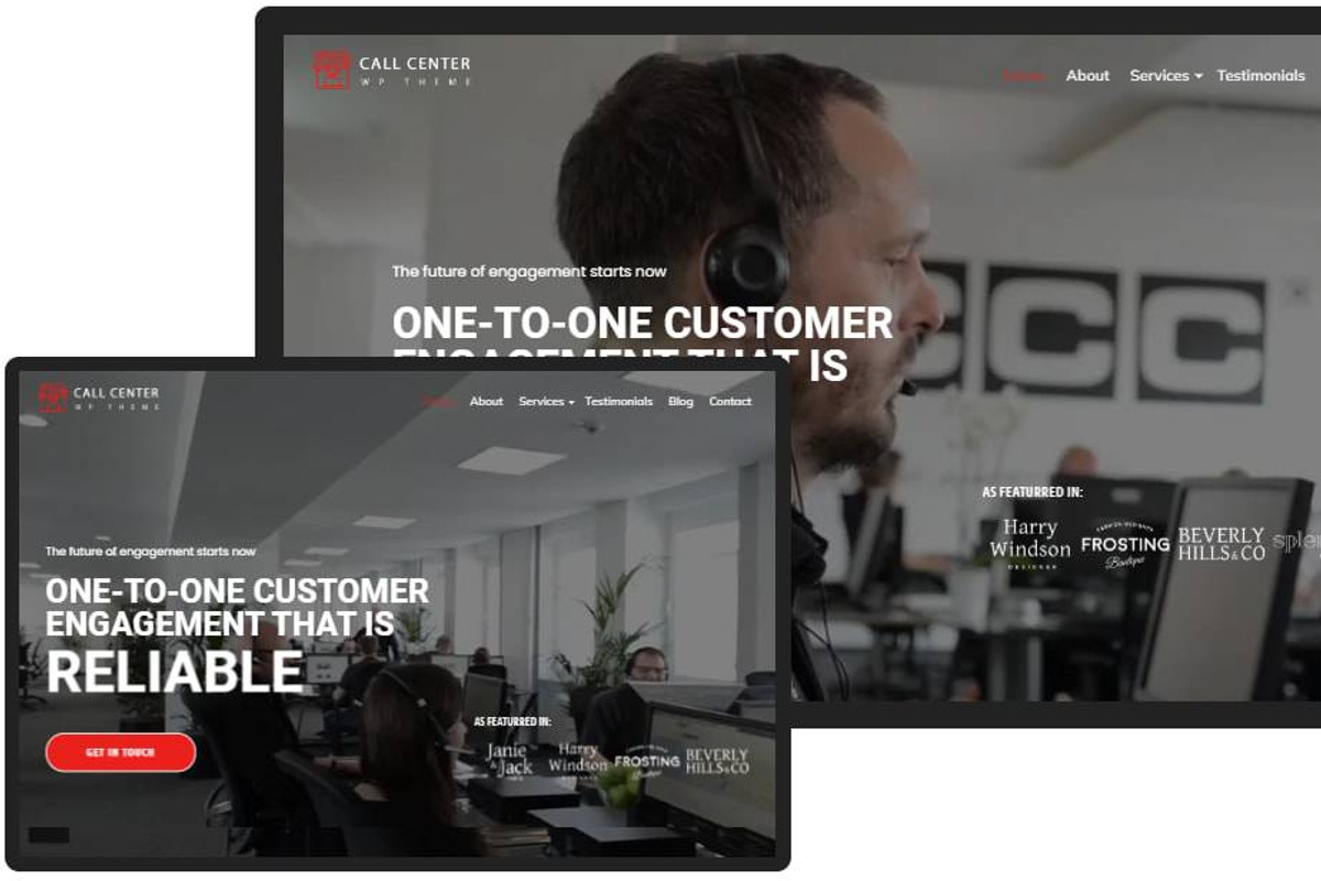 Call Center WordPress Theme preview 6