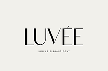 Luvee Simple Elegant Sans