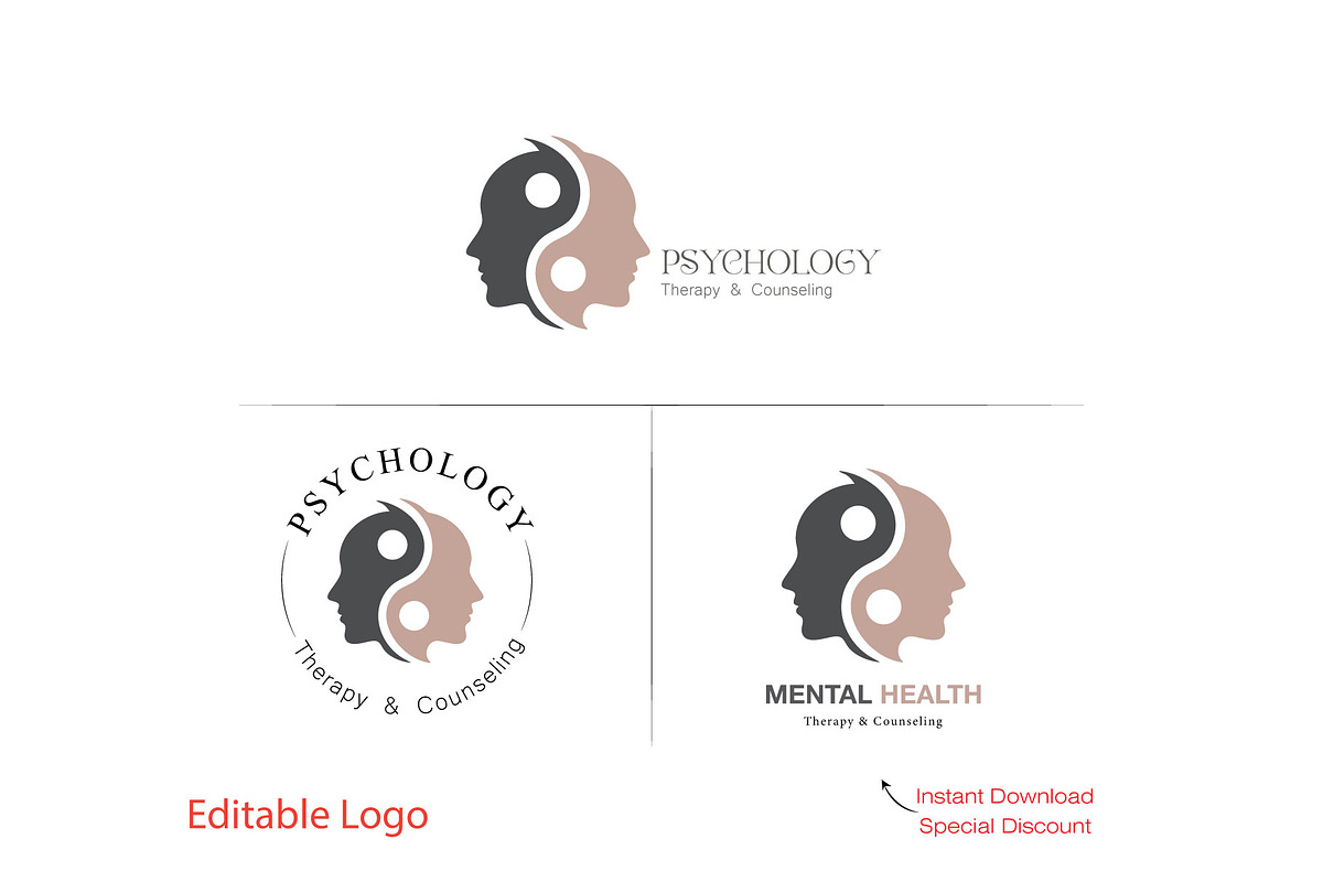 Psychologist & Yin Yang Logo Design