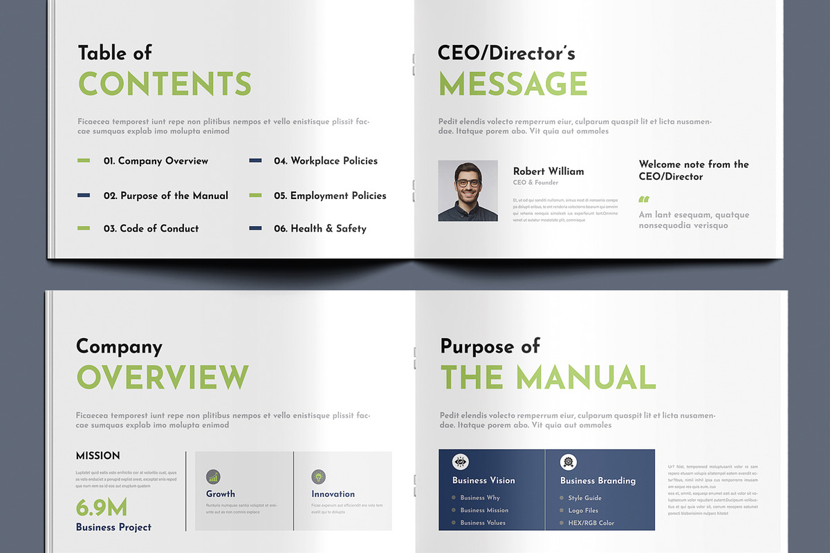 Creative Portfolio Book Template preview 3