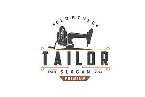 Tailor Logo Needle And Thread Vector