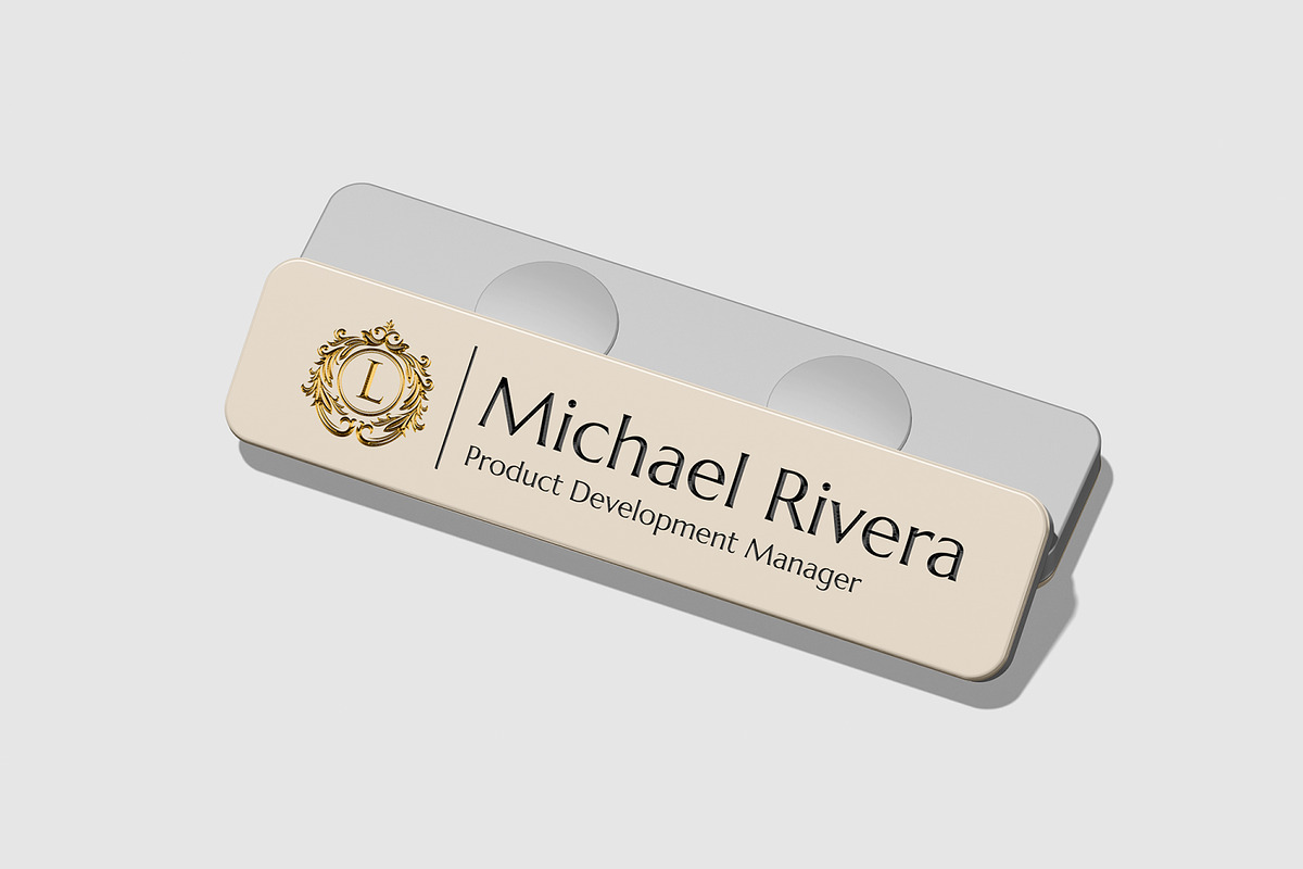 Name Tag Mockup, a Merchandise Mockup by Unerispace (Photo 5 of 5)