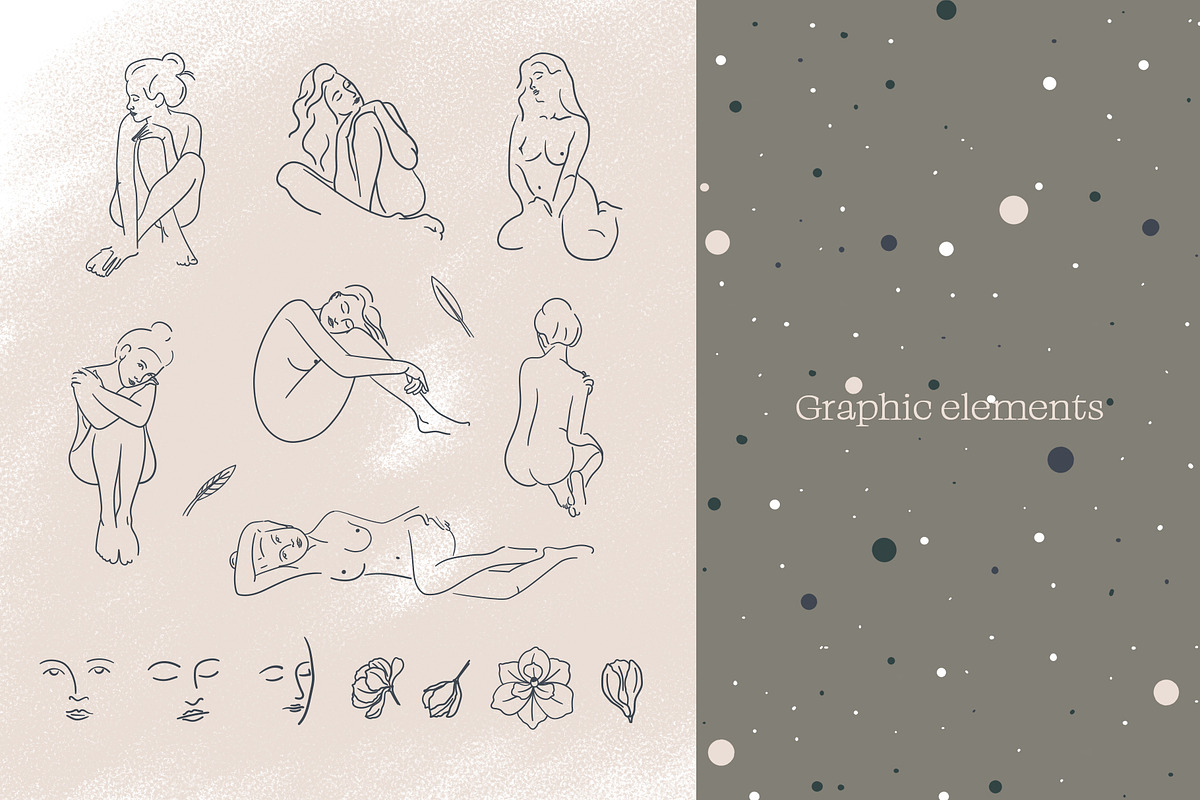 collection of patterns féminité, a Pattern Graphic by LazuInna Shop (Photo 9 of 11)