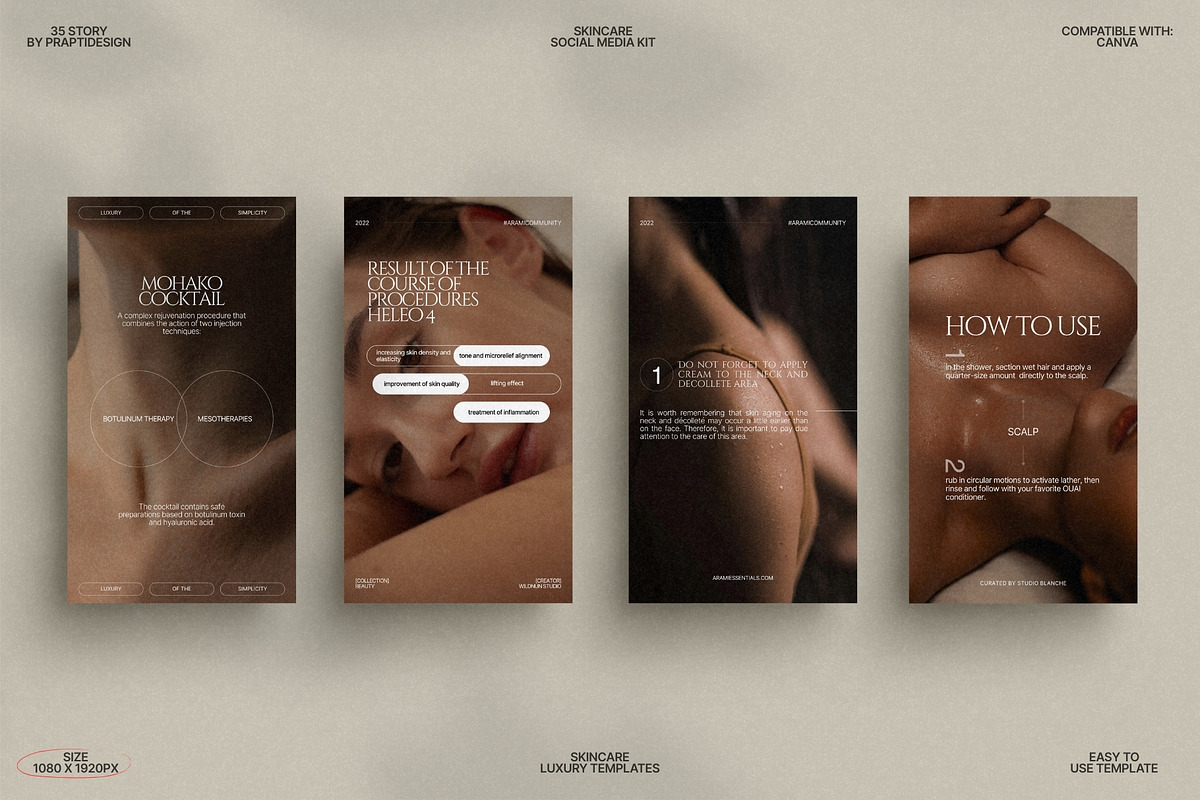 Skincare Story Templates Canva Kit preview 7