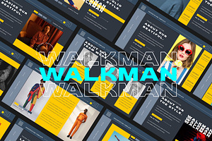 WALKMAN Google Slide Template
