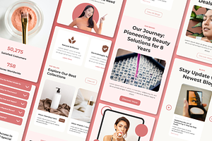 Beauty Brand Web Landing Page