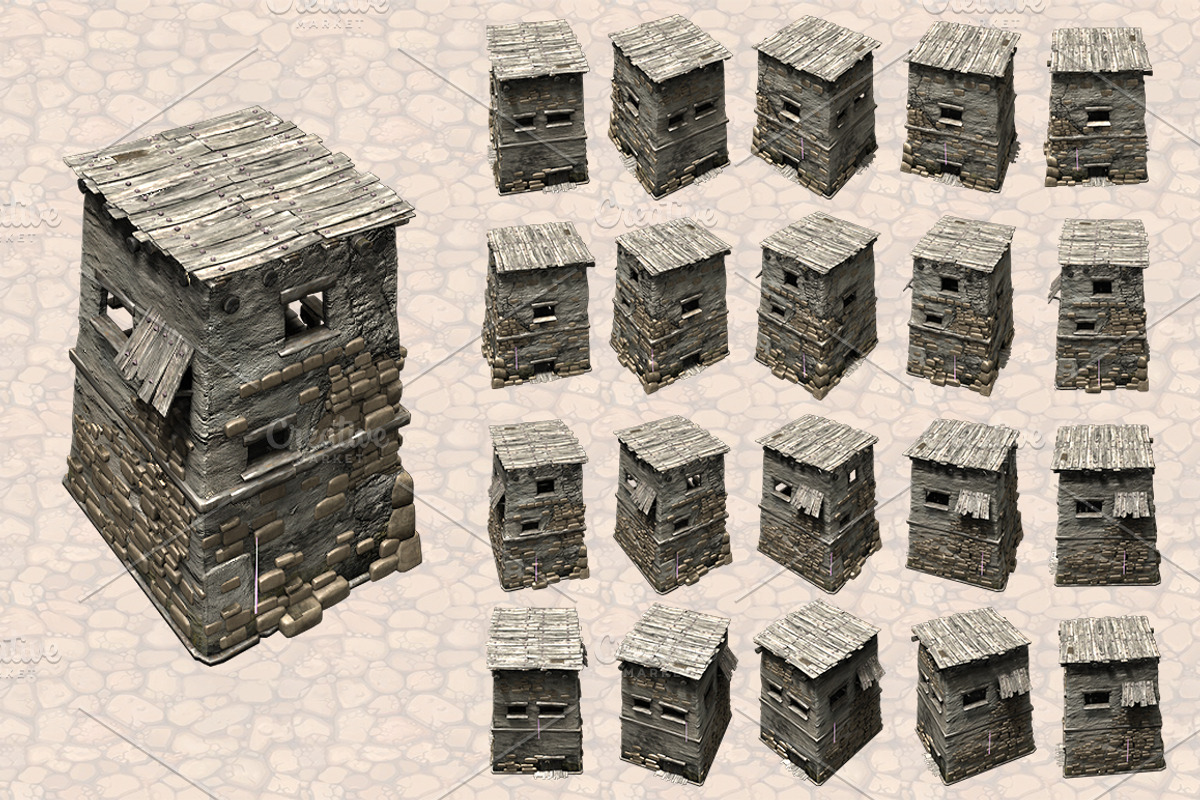 Isometric Ancient City Pack, an Object Graphic by Beatheart Creative Studio (Photo 25 of 77)
