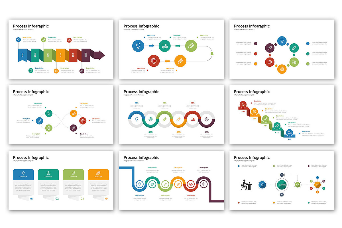 Process Presentation - Infographic, a Presentation Template by ...