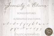 Serenity & Olivia Calligraphy Font, a Script Font by Fine Art Design Studio (Thumbnail 12 of 19)