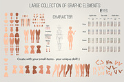 Character portrait creator (PSD), a Person Illustration by Mandarinkas art (Thumbnail 6 of 8)
