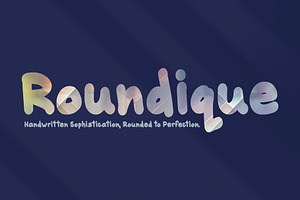 Roundique - Rounded Font