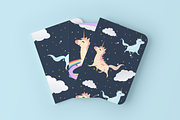 Legendary Unicorn Seamless Patterns, a Pattern Graphic by Dz Akali (Thumbnail 1 of 7)