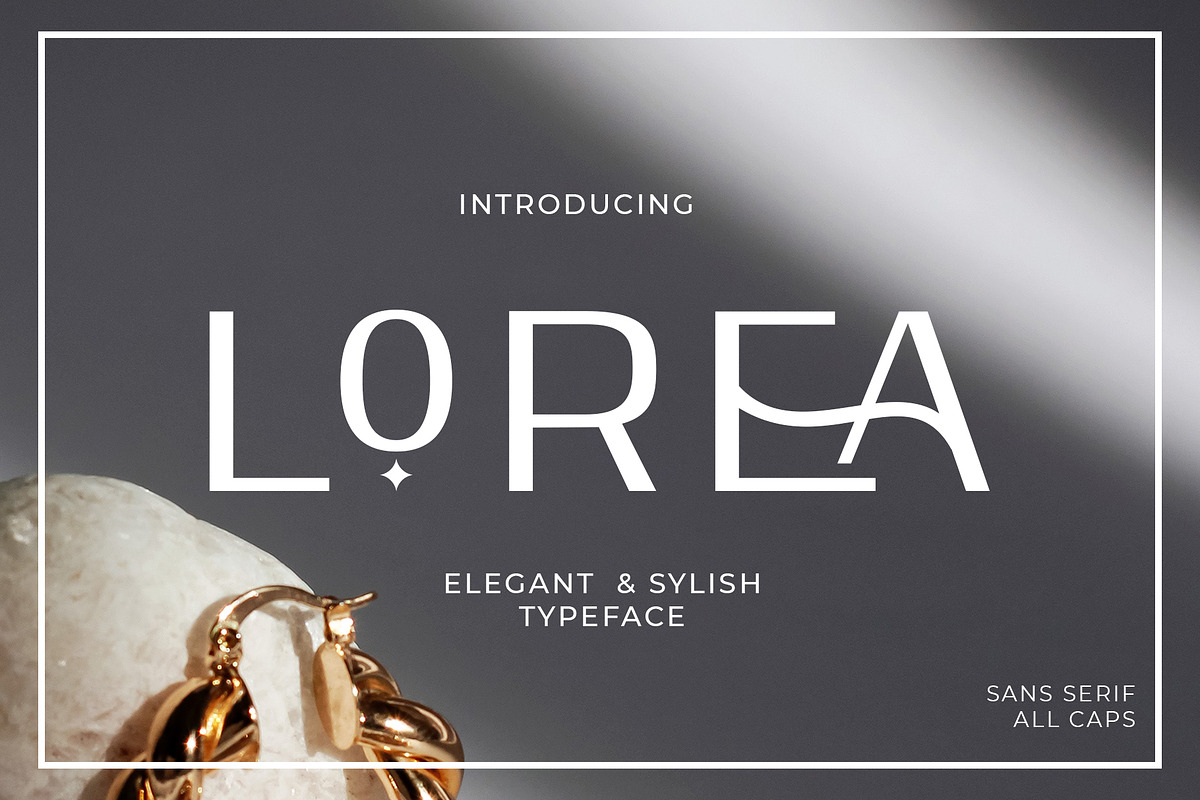 Lorea - Display Font, a Sans Serif Font by Mytype Studio (Photo 1 of 5)
