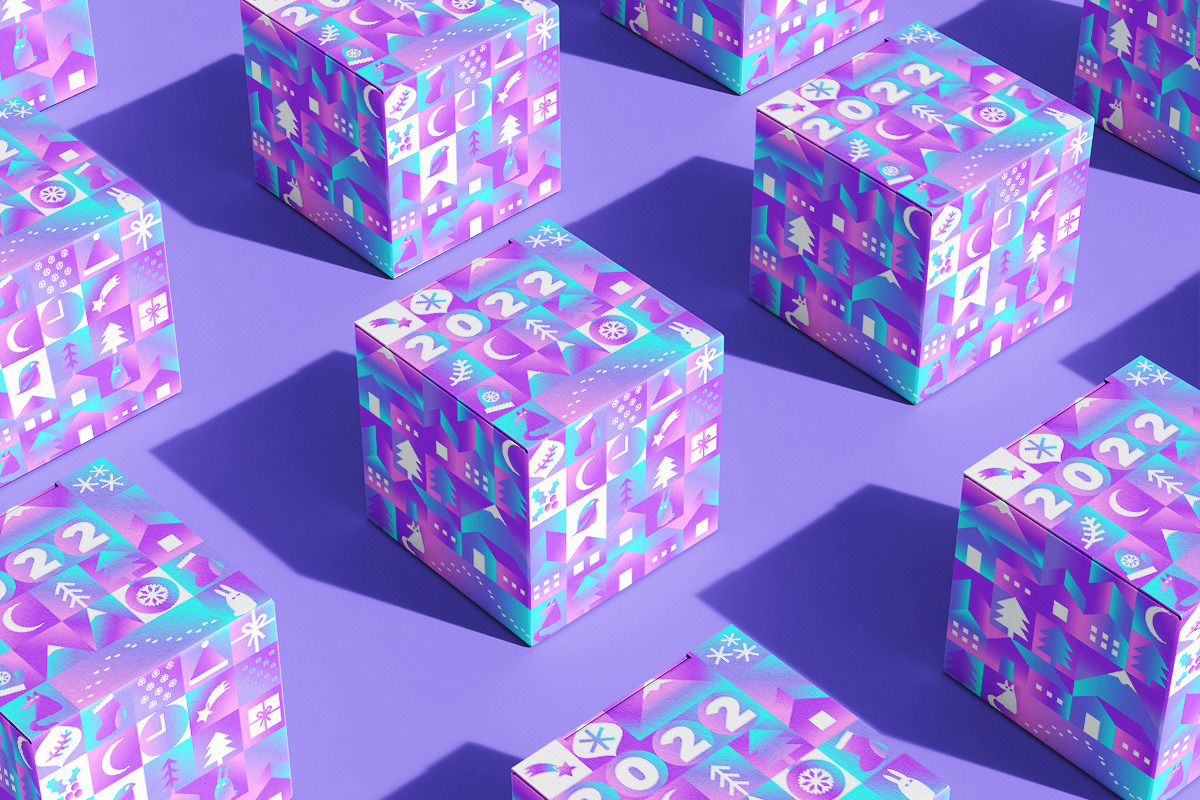 Holographic Christmas Geometric Set, an Object Graphic by Julie&Taily (Photo 12 of 23)