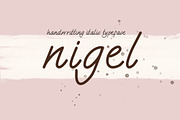 Nigel font, a Script Font by Fonts & Printables (Thumbnail 1 of 3)