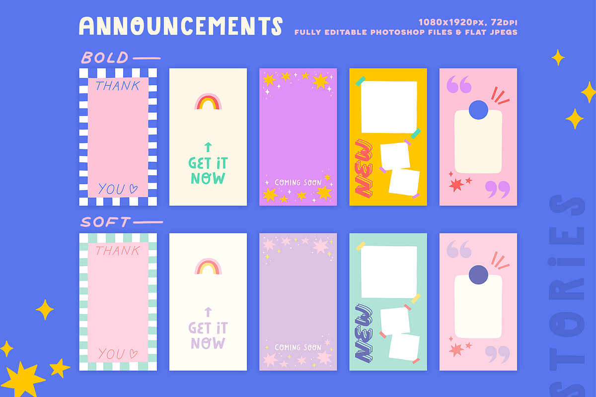 Fun Instagram Templates - Photoshop, a Social Media Template by Carole Chevalier (Photo 10 of 17)
