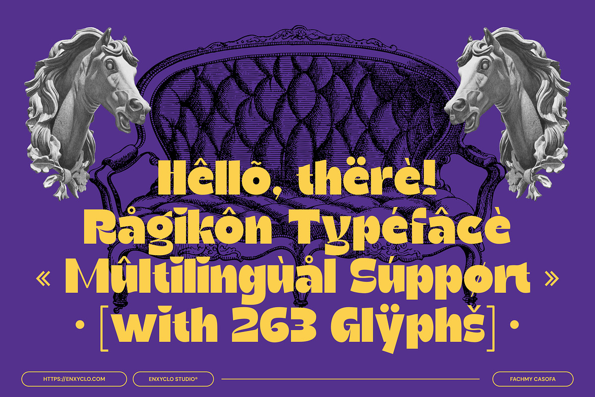 Ragikon - Playful & Chunky Font, a Sans Serif Font by Enxyclo Studio (Photo 16 of 17)