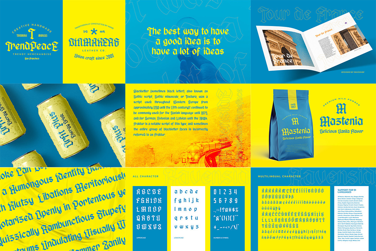 Stunning Blackletter Bundle Font, a Blackletter Font by Vintage Division (Photo 6 of 7)