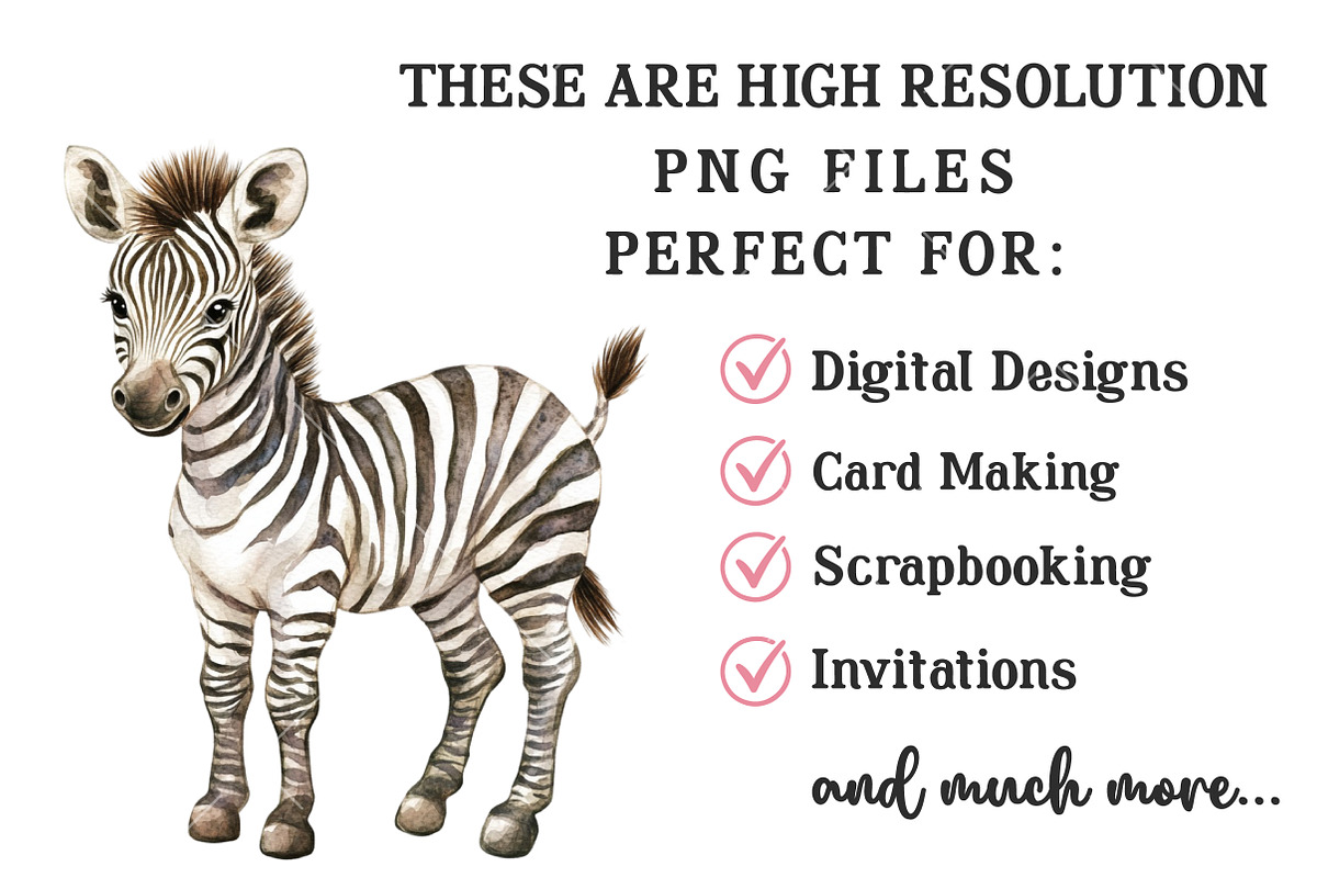 Watercolor Cute Safari Clipart, an Illustration by OK Design (Photo 4 of 6)