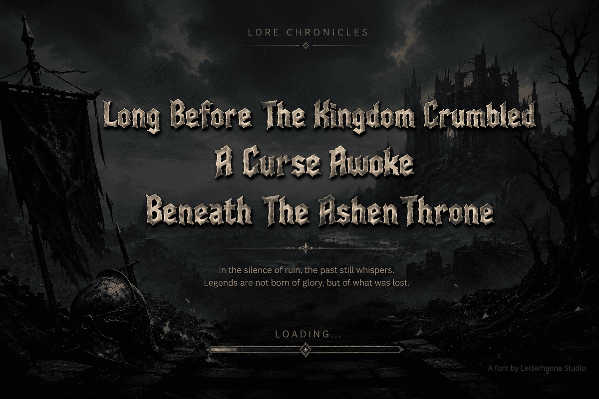 Bloodclaw Font – The Baddest Font, a Blackletter Font by Letterhanna Studio (Photo 6 of 9)